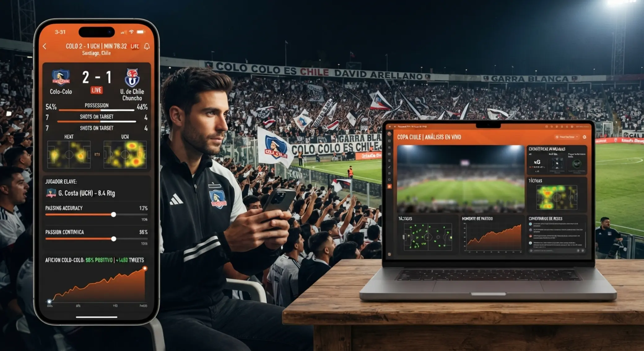 Pantalla de apuestas en vivo centrada en f&uacute;tbol para usuarios de Chile