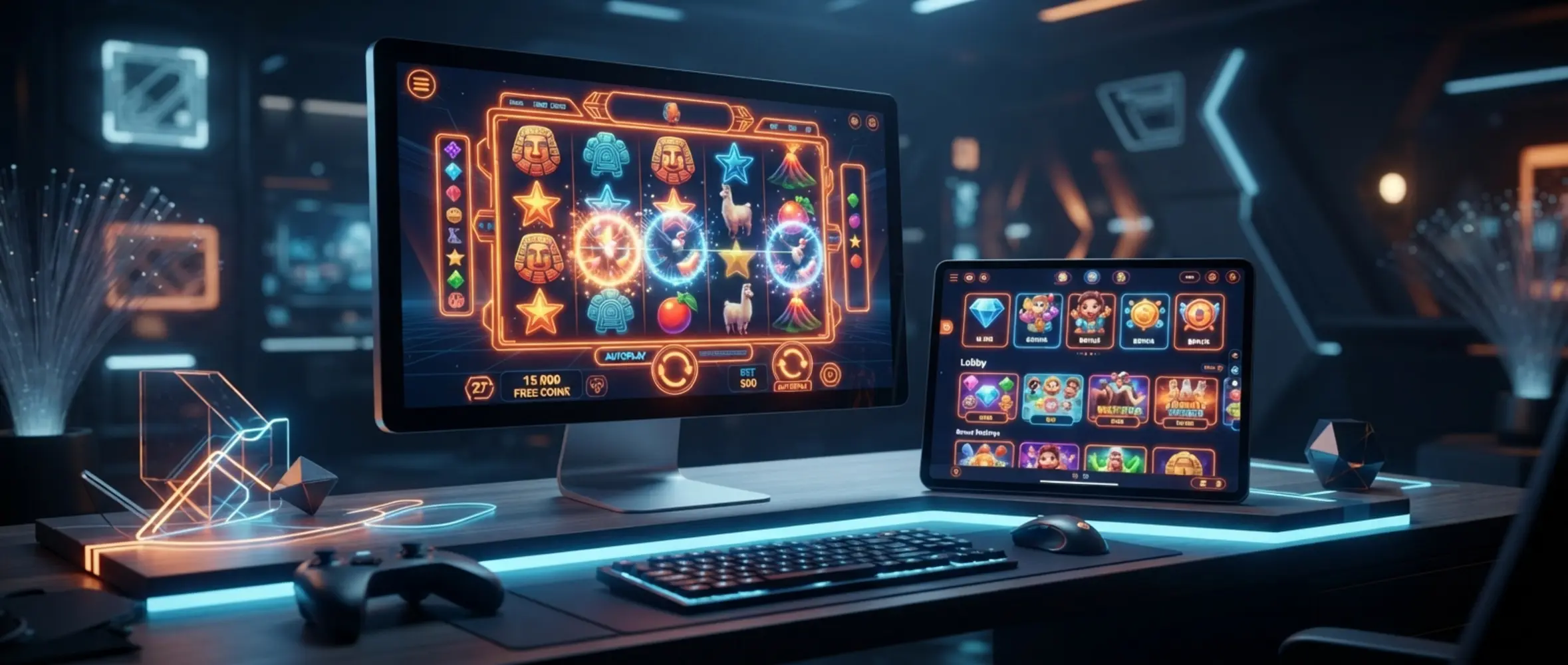 Interfaz digital de juegos gratis con estilo Betano Chile y tragamonedas en pantalla