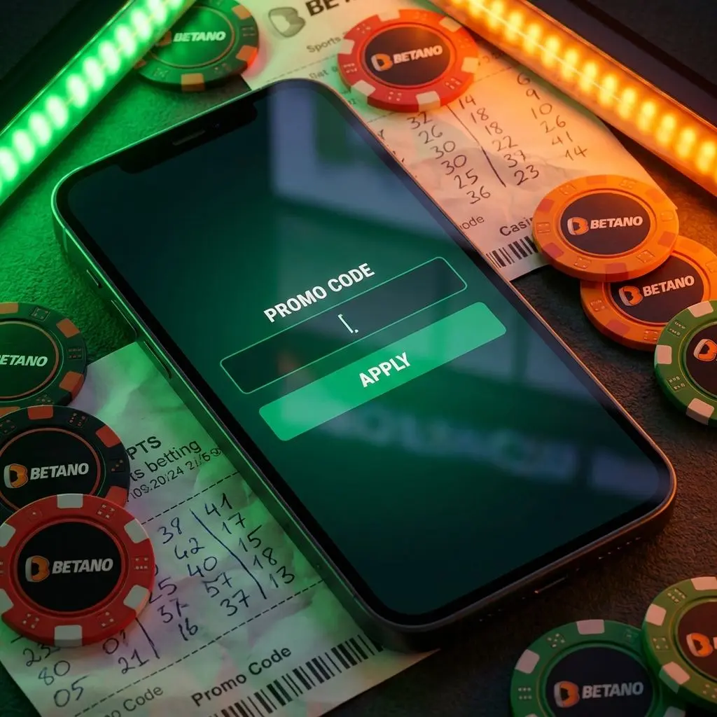 Pantalla de móvil mostrando ingreso de código de bonificación en Betano