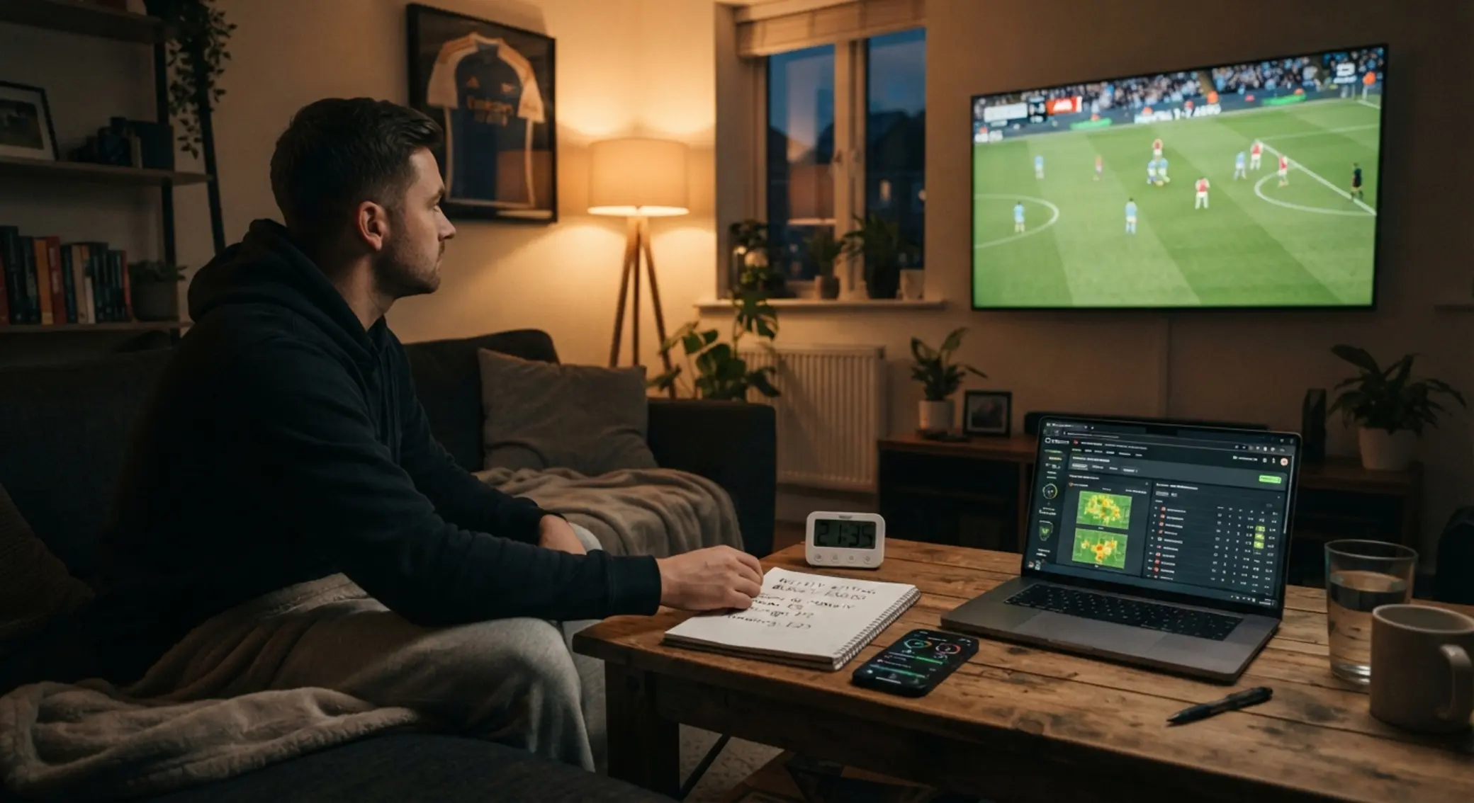 Concepto de juego responsable con control de tiempo y presupuesto
