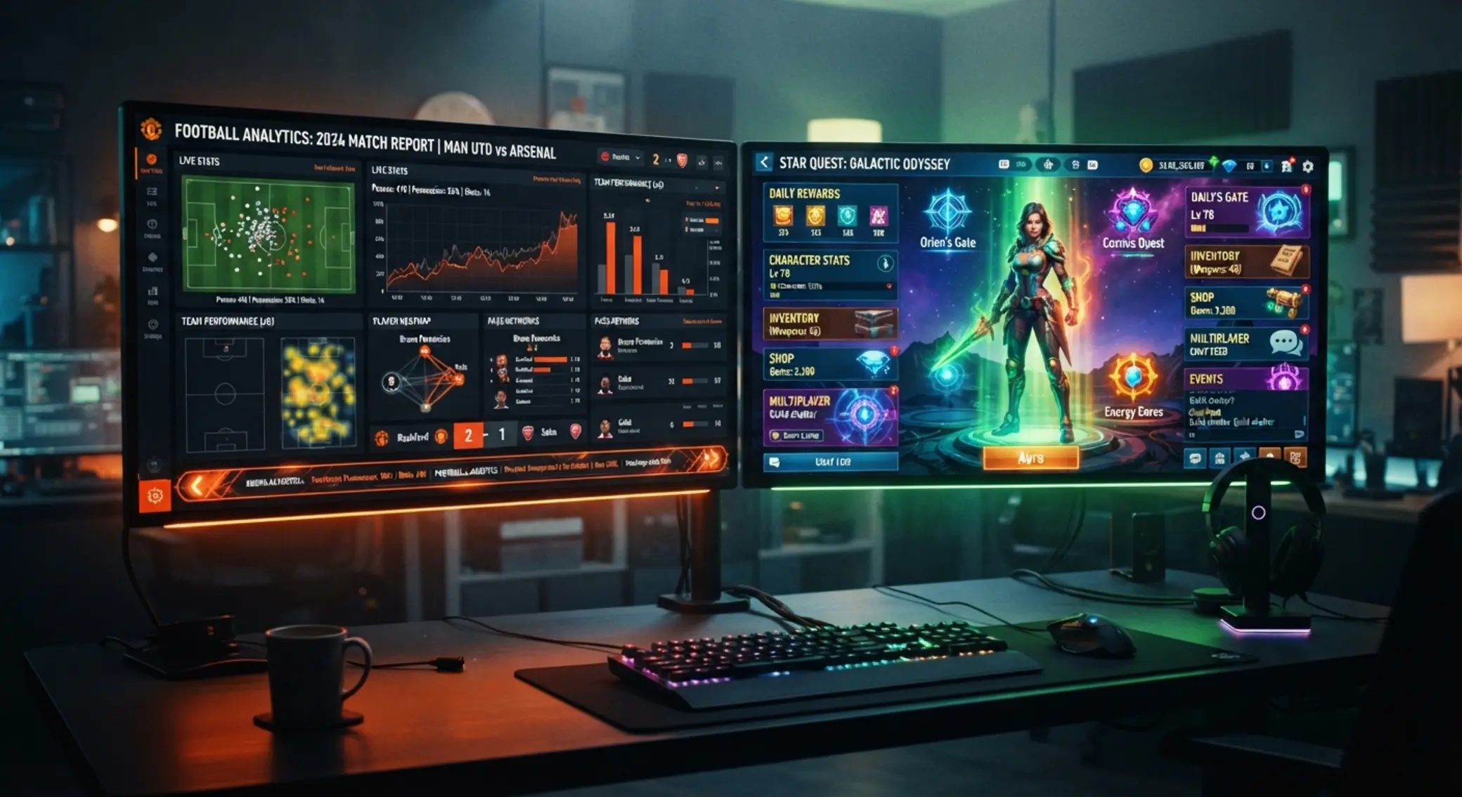Pantalla con secciones de deportes y juegos disponibles tras el registro
